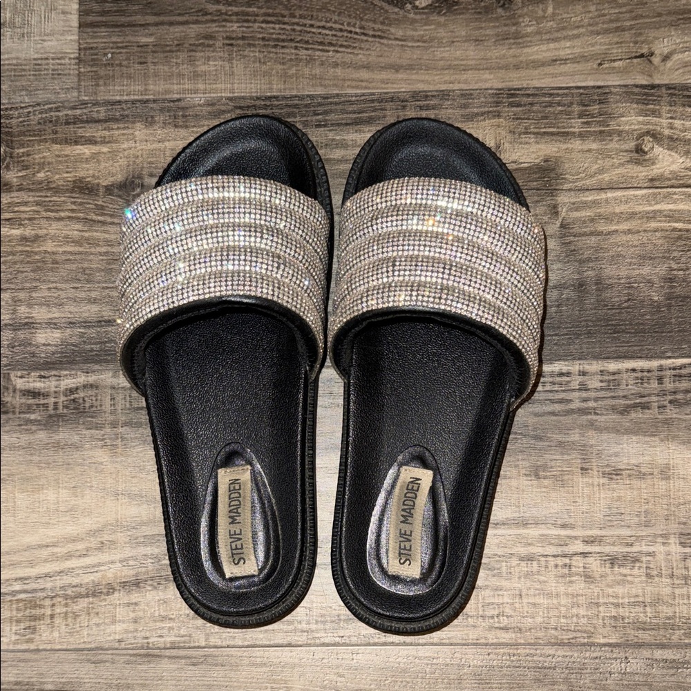 Steve Madden bedazzled sandals